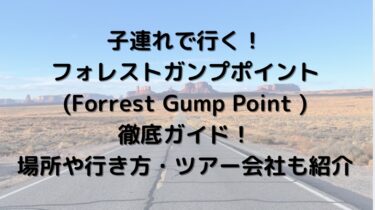 子連れでいくフォレストガンプポイント(Forrest Gump Point  )徹底ガイド！場所や行き方・ツアー会社も紹介